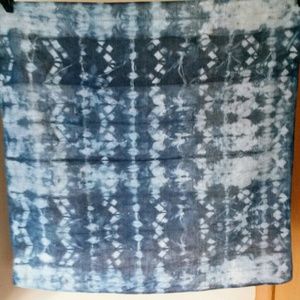 Japanese indigo shibori dyed bandana